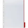 Durable 5607-03, Visningspanel, Rød, Gjennomsiktig, PVC, 210 x 297 mm (A4), Rød, 6 cm