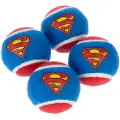 Warner bros DC Superman tennisballsett - 4 stykker (Ø 6,3 cm hver)