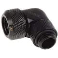 Alphacool Eiszapfen 13 mm HardTube compression fitting 90° rotatable G1/4 - Vinkelarmatur for væskekjølesystemskompresjon - mørkesvart