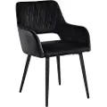 Loft 24 Loft24Spisestuestol med armlene FRANCA, 2-pk.SvartArmstolerFra Homeroom