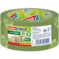 TESA pack eco & Strong Packaging Tape ecoLogo 66m x 50mm Green/Printed