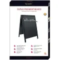 Securit Gadeskilt Securit woody 85x55 cm sort træramme