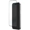 Deltaco - Skjermbeskyttelse for mobiltelefon - full dekning, 9H - 2.5D - glass - rammefarge svart - for Apple iPhone 15 Pro