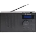 Denver DAB-51B - Compact DAB+/FM Radio with Dual Alarm (Black) - DAB/DAB+/FM - Svart
