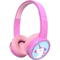 Denver BTH-106P - Hodetelefoner med mikrofon - full størrelse - Bluetooth - trådløs, kablet - 3,5 mm jakk - rosa