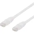 Deltaco UTP Cat6 patchkabel 0.5m, hvit