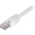 Deltaco - Koblingskabel - RJ-45 (hann) til RJ-45 (hann) - 3 m - FTP - CAT 6 - hvit