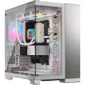 Corsair 6500X - Mid tower - utvidet ATX (E-ATX) - sidepanel med vindu (herdet glass) - ingen strømforsyning (ATX) - hvit, satin gray aluminum - USB/lyd