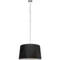 QAZQA Moderne pendellampe i stål med skjerm 45 cm sort - Cappo 1