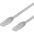 Deltaco - Koblingskabel - RJ-45 (hann) til RJ-45 (hann) - 1.5 m - UTP - CAT 6 - formstøpt - grå