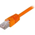 Deltaco - Koblingskabel - RJ-45 (hann) til RJ-45 (hann) - 1 m - FTP - CAT 6 - oransje