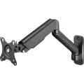 Deltaco Office ARM-0360 - Monteringssett (gassfjær, leddarm) - for LCD-skjerm - stål, plastikk, aluminium - matt svart - skjermstørrelse: 17-32 - veggmonterbar