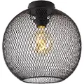 QAZQA Moderne taklampe svart 30 cm - Mesh Ball