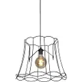 QAZQA Retro hengende lampe sort 50 cm - Granny Frame