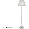 QAZQA Retro gulvlampe messing med plissé skjerm krem 45 cm - Kaso