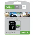 PNY Elite - Flashminnekort - 64 GB - UHS-I U1 / Class10 - microSDXC UHS-I