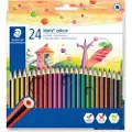 Staedtler Fargeblyanter STAEDTLER Noris Color 185 C24 - med 24 stk. ass. farger
