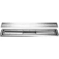 Unidrain afløbsarmatursæt - 800mm vinyl m/rist/ramme st rf