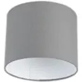 QAZQA Lampe skjerm grå 18/18/14 med hvit innside
