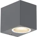 QAZQA Smart vegglampe sort inkl. WiFi GU10 IP44 - Baleno