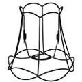 QAZQA Metallskjerm sort 20/19 - Granny Frame