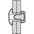 Lemvigh-Muller 3,2X15 rundhovedet rustfri/rustfri standard blindnitte - (500 stk.)