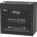 Whisperpower Agm Power Glass Matt-batteri 55ah 12v