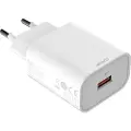 Deltaco USB-AC182 - Strømadapter - 18 watt - Fast Charge (USB-type A) - hvit