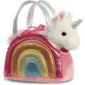 FANCY PALS Aurora Unicorn In A Pink Bag Bamse