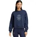 Adidas Signature Graphic Print Fleece Loose Collegegenser