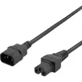 Deltaco DEL-116, 1 m, C15 kopling, C14 kopling, 250 V