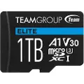 Team Group Team ELITE A1 - Flashminnekort (SD-adapter inkludert) - 1 TB - A1 / Video Class V30 / UHS-I U3 - microSDXC