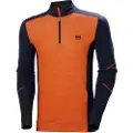 Helly Hansen Underskjorte HELLY HANSEN Lifa Merino Half Zip, oransje S