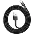 Baseus Cafule USB 2.0 / Lightning Kabel - 2m - Svart / Grå