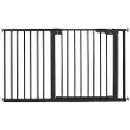 BabyDan Premier sikkerhetsgrind ekstra bred, svart, 126-132,2 cm