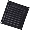 DUKA Jalousie grid 200x200 mm black lacquered aluminium