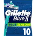 Gillette Blue II Plus Slalom Engangshøvler, x-10Pakn.