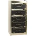 Raaco S221 CarryLite, 5 hyller, Metall, Metall, Sølv, 486 mm, 380 mm