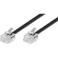 Wentronic goobay - Telefonkabel - RJ-11 (hann) til RJ-11 (hann) - 10 m - svart