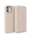 Pipetto Origami Folio-deksel til iPhone 12 Pro Max - Støvet rosa