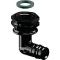 Uponor Q&E vinkel 90° med omløber PPSU sort 16 mm x 12