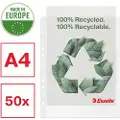 Esselte De Luxe - Arkbeskytter - for A4 (210 x 297 mm), 220 x 300 mm - kapasitet: 80 ark (en pakke 50)