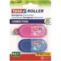 TESA ecoLogo MINI - Retterulle - 5 mm x 6 m - plastikk, PET - blå, pink (en pakke 2)