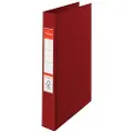 Esselte - Ringperm - bokryggbredde: 42 mm - for A4 (210 x 297 mm) - kapasitet: 190 ark - burgunder