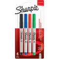 Sharpie Permanent Markers | Ultra-Fine Point | Assorted Classic Colours | 4 Count