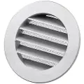 DUKA Metal grate Dusav Ø125mm with flange and with fly net aluminium