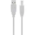 Goobay 68714, 5 m, USB A, USB B, USB 2.0, 0,48 Gbit/s, Grå