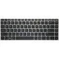 HP - Erstatningstastatur for bærbar PC - bakbelysning - Fransk - for EliteBook 1040 G3 Notebook