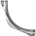 Uponor Bukkefix t/pex-rør 15 mm - Forzinket stål.