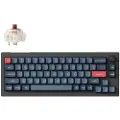 Keychron V2 MAX Wireless QMK/VIA Hot Swap Jupiter Brown - Carbon Black - Tastatur - Uten talltastatur - Nordisk - Svart